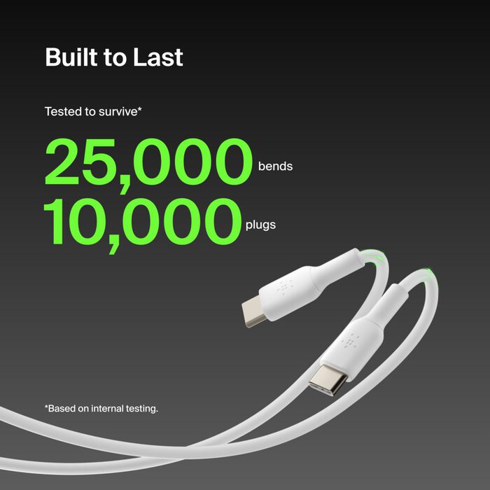Belkin BoostCharge USB-C to USB-C Cable, 1M, White