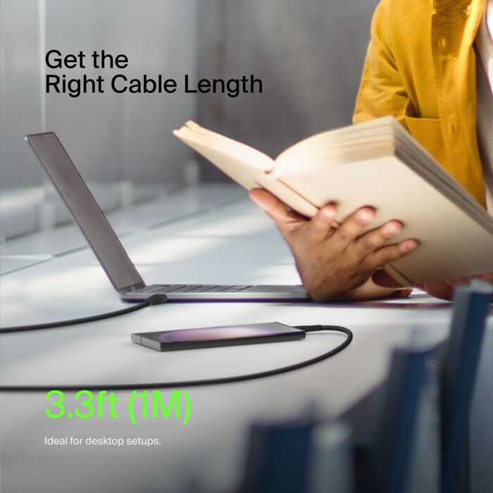 Belkin BoostCharge USB-C to USB-A Cable, 1M, Black