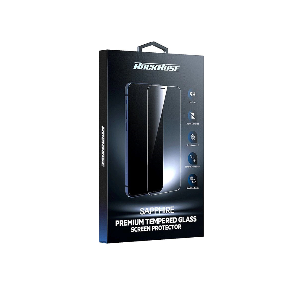 RockRose Sapphire 2.5D Crystal Clear Tempered Glass For iPhone 13 (All Sizes)