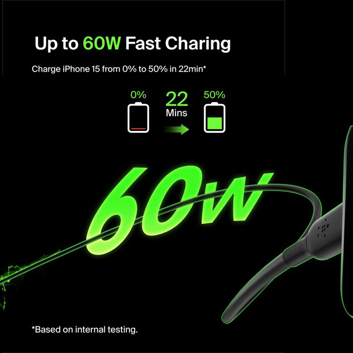 Belkin BoostCharge USB-C to USB-C Cable, 1M, Black