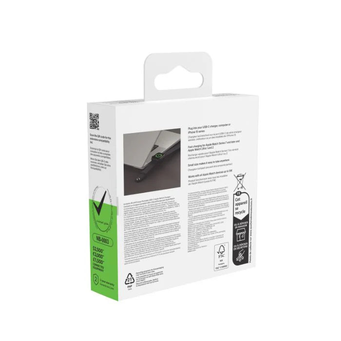 Belkin BoostCharge Pro
Portable USB-C Fast Charger Dongle for Apple Watch