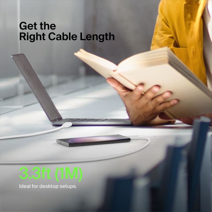 Belkin BoostCharge USB-C to USB-C Cable, 1M, White