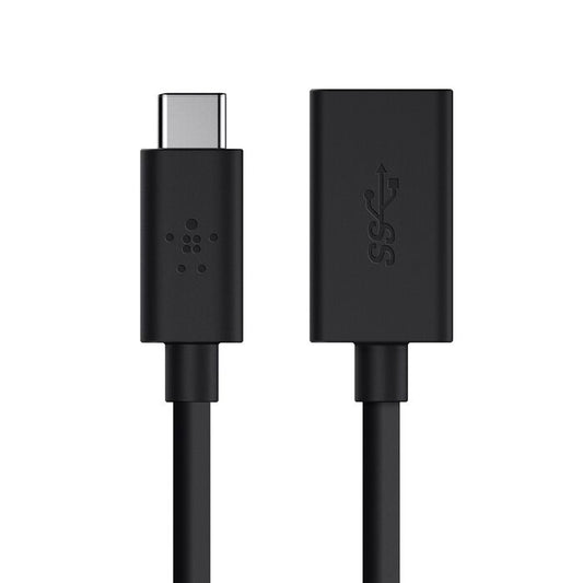 Belkin USB-C 3.0 to USB-A (F) Adapter, up to 5Gbps transfer speeds