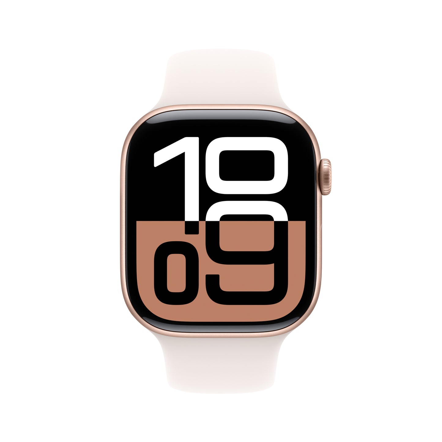 Apple Watch Series 10 GPS 42mm Rose Gold Aluminium Case with Light Blush Sport Band