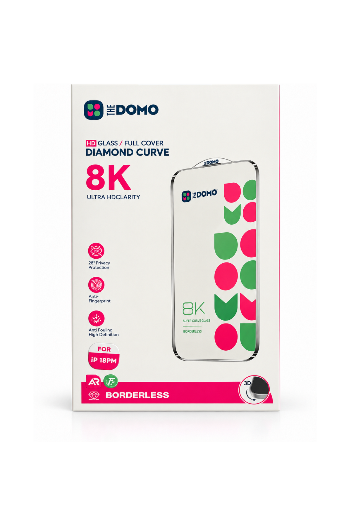 DOMO HD Glass Screen Protector for iPhone 18 Pro Max