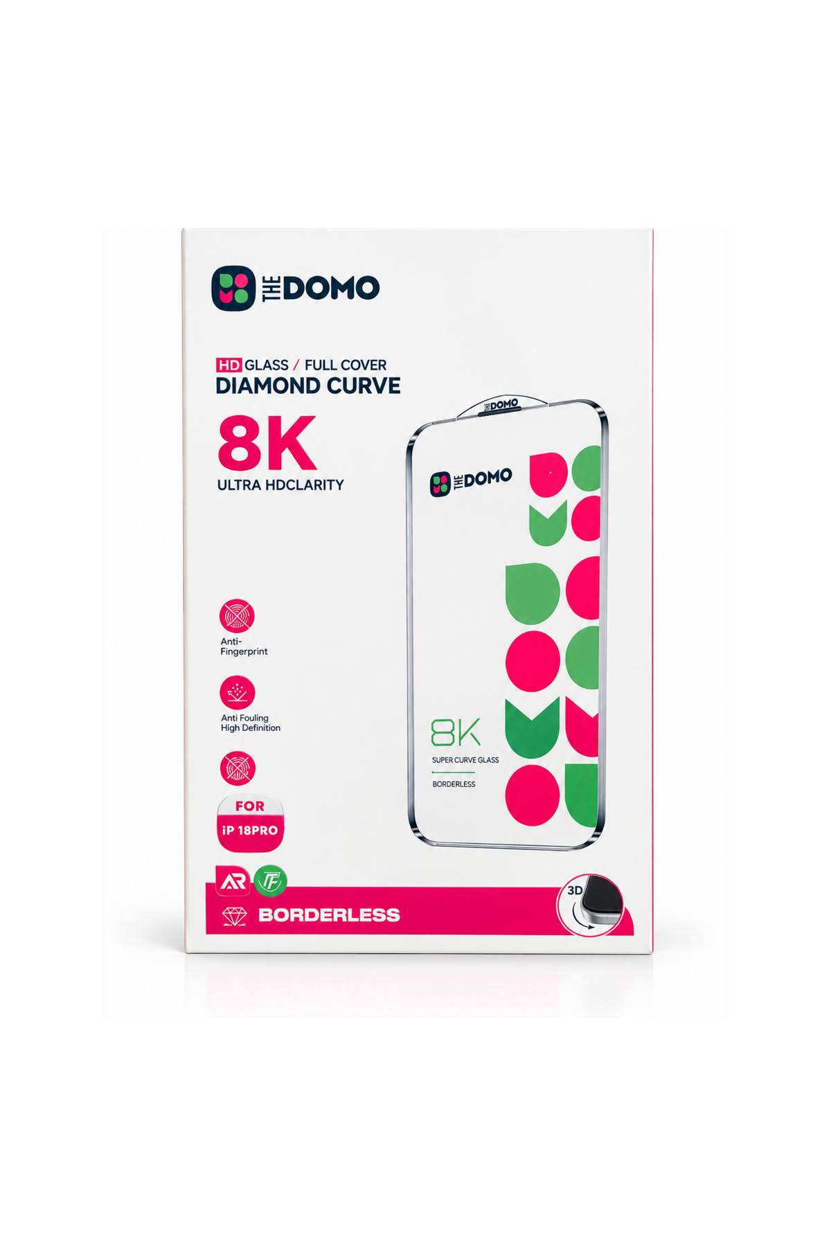 DOMO HD Glass Screen Protector for iPhone 18 Pro