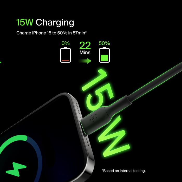 Belkin BoostCharge USB-C to USB-A Cable, 1M, Black