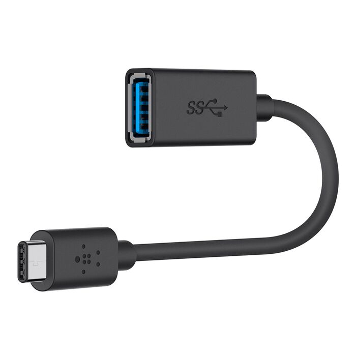 Belkin USB-C 3.0 to USB-A (F) Adapter, up to 5Gbps transfer speeds
