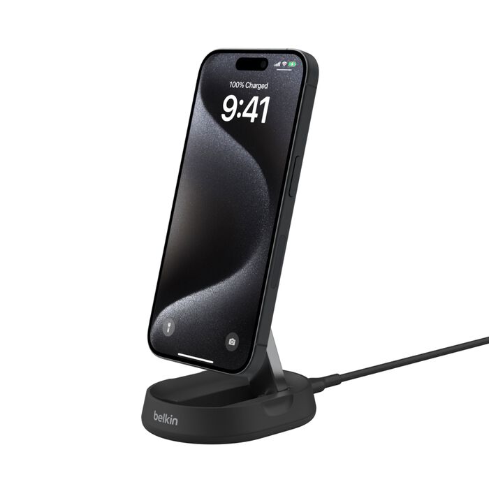 Belkin BoostCharge 3-in-1 Qi2 wireless charger, Black