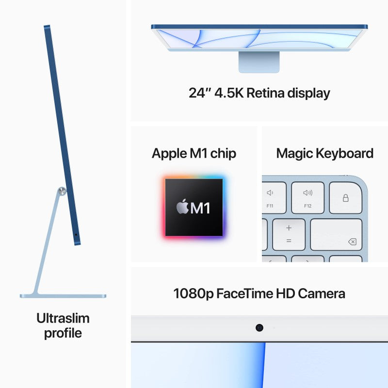 iMac 24-inch Apple M1 chip 8‑core CPU 8‑core GPU 512GB