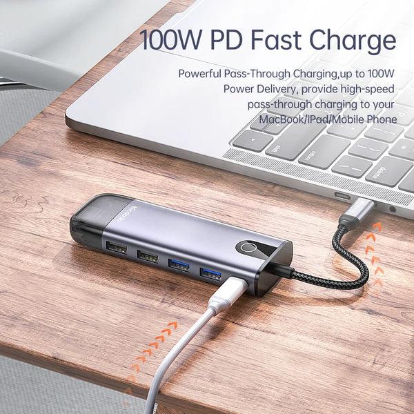 MCDODO 10 in 1 USB-C Hub - Gray