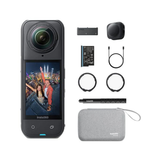 Insta360 X5 Essentials Bundle X5 Camera + Extra Battery + 114cm Invisible Selfie Stick