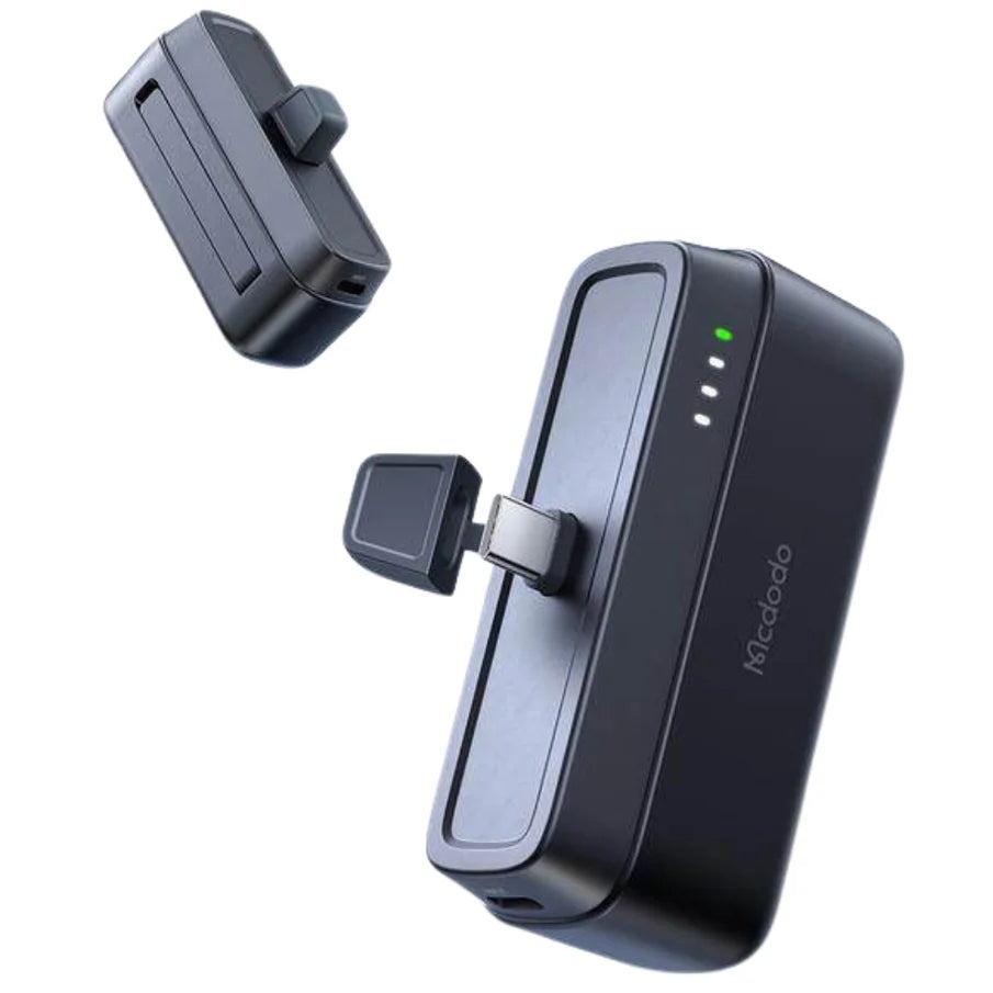 MCDODO Built-in Connector For USB-C Portable Power Bank (5000mAh) - Black