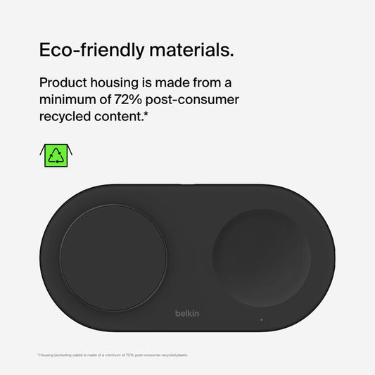 Belkin BoostCharge Pro
2-in-1 Magnetic Wireless Charging Pad with Qi2 15W
