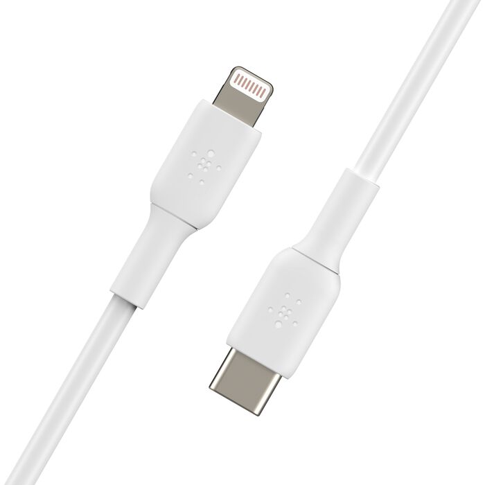 Belkin BoostCharge USB-C to Lightning Cable, 1M, White