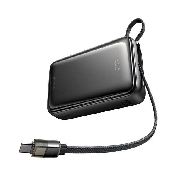 Mcdodo  20000mAh 65W Power Bank with Built-in USB-C Cable & Digital Display
