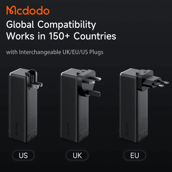 Mcdodo FreeGo 10000mAh 30W 3-in-1 Power Bank - Gray