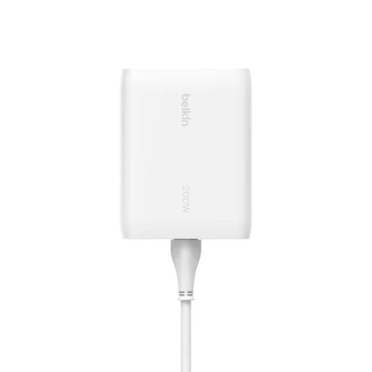 Belkin BoostCharge PRO 200W 4-Ports GaN Desktop Charger (140W C1+C2 Max, 60W C3+C4 Max)