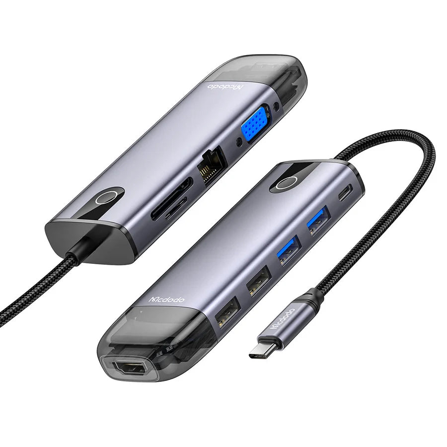 MCDODO 10 in 1 USB-C Hub - Gray