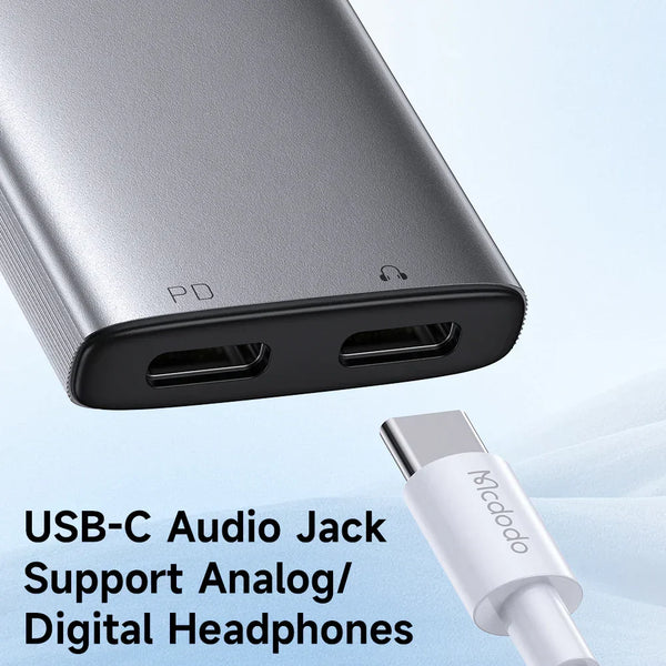 Mcdodo 2 in 1 Lightning to Dual Lightning Audio Adapter - Black