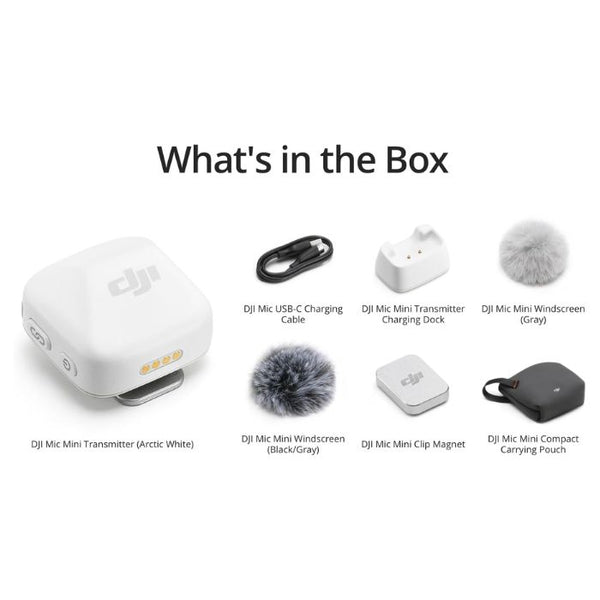 DJI MIC MINI TRANSMITTER (ARTIC WHITE)