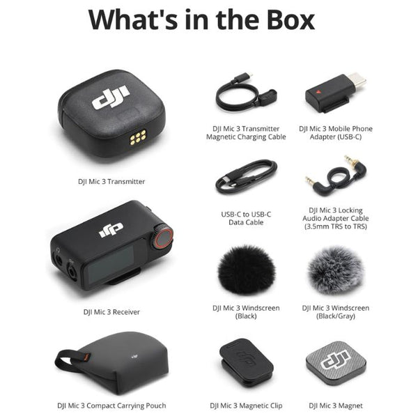 DJI MIC 3  (1 TX + 1 RX) (CE)