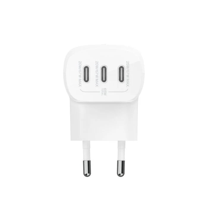 Belkin BoostCharge 3 Port USB-C  Wall Charger with PPS 67W