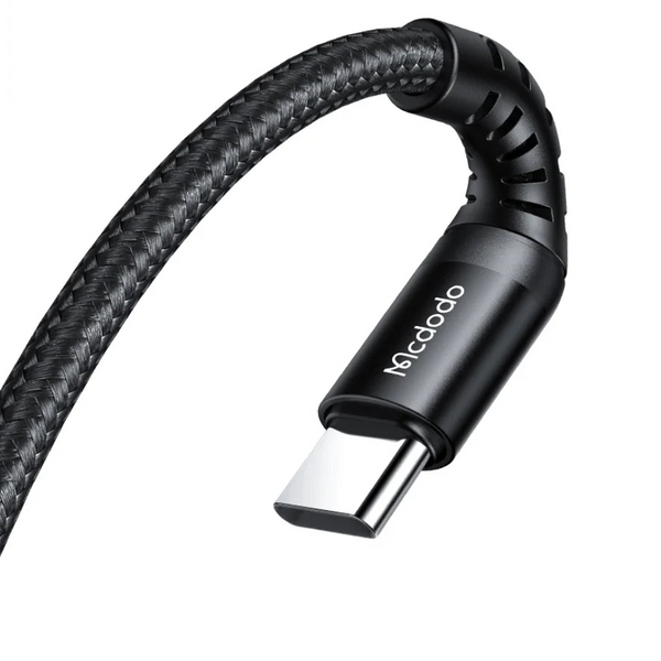 MCDODO USB-C To USB-C Bending Reinforced Cable - BLACK