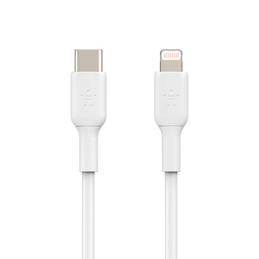 Belkin BoostCharge USB-C to Lightning Cable, 1M, White