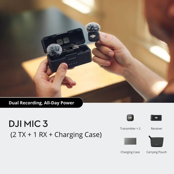 DJI MIC 3  (2 TX + 1 RX) (CE)