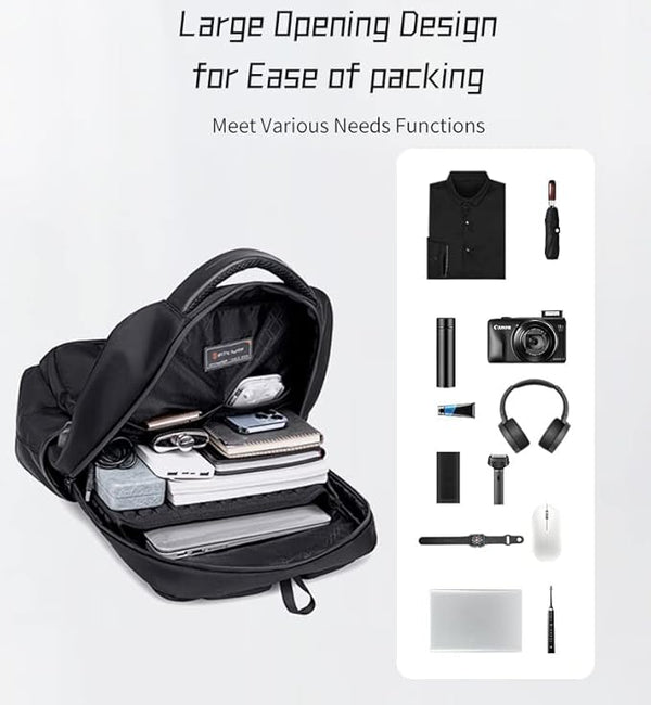 Arctic hunter Backpack 15.6 Inch Laptop Bag Water-Resistant Slim Business Backpack for Office Travel School Smart Bag with USB Port