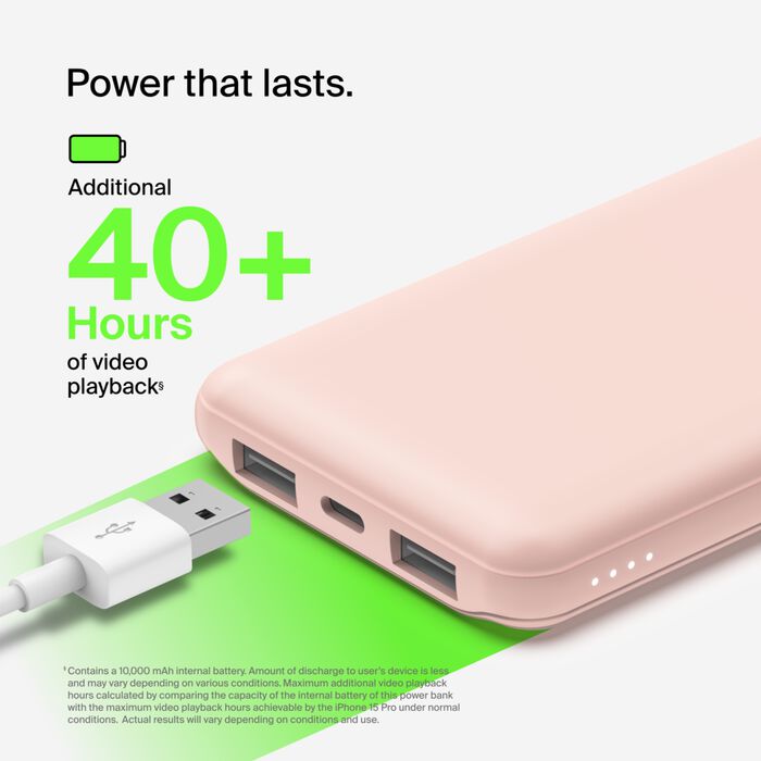 Belkin Power Bank 10K - Pink
