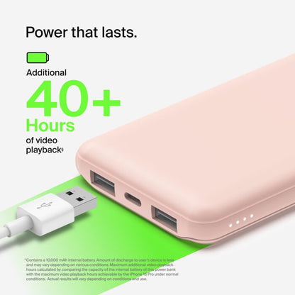 Belkin Power Bank 10K - Pink