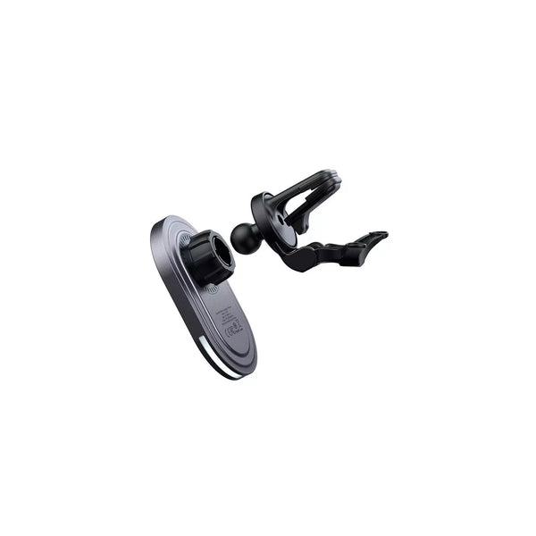 Mcdodo transparent magnetic wireless charging car mount - BLACK