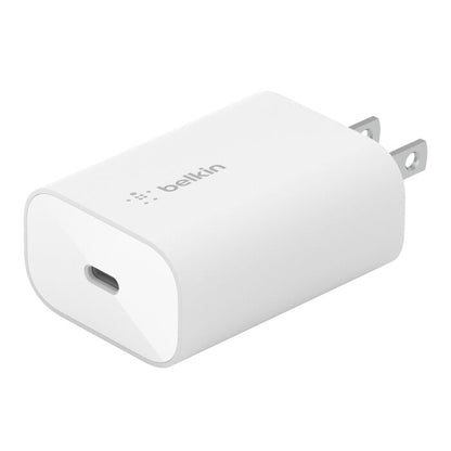 Belkin 25W USBC PD WALL CHARGER & 1M PVC C-C, WHT