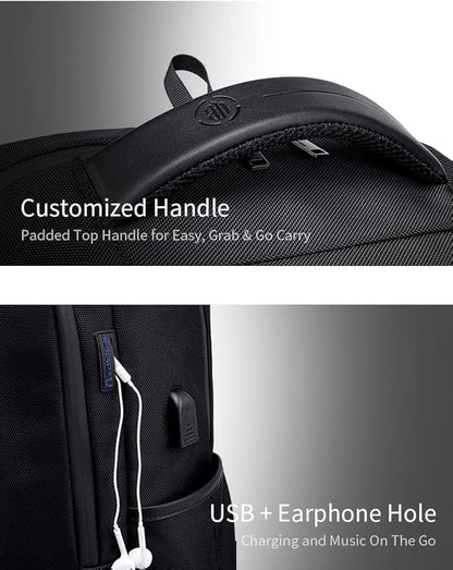 arctic hunter Backpack 15.6 Inch Laptop Bag Water-Resistant Slim Business Backpack for Office Travel School Smart Bag with USB Port