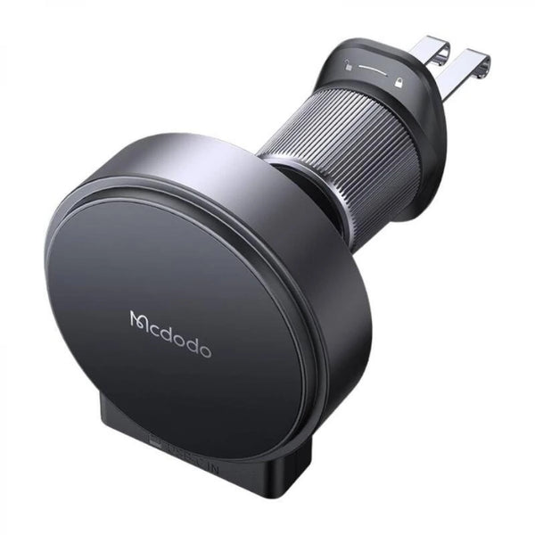 Mcdodo 15W Magnetic Wireless Car Charger with Retractable Cable - BLACK
