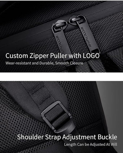 arctic hunter Backpack 15.6 Inch Laptop Bag Water-Resistant Slim Business Backpack for Office Travel School Smart Bag with USB Port