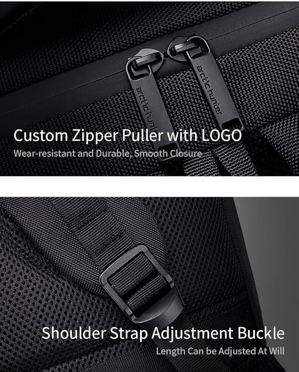 Arctic hunter Backpack 15.6 Inch Laptop Bag Water-Resistant Slim Business Backpack for Office Travel School Smart Bag with USB Port