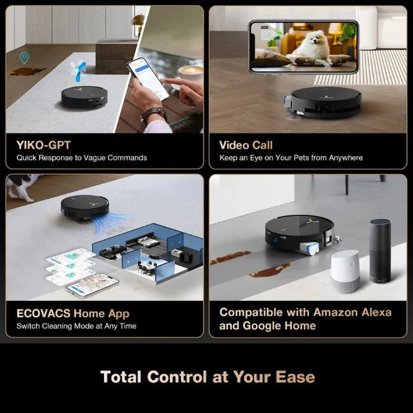 Ecovacs DEEBOT X8 PRO OMNI 18000PA Self-Empty Robot Vacuum & Mop