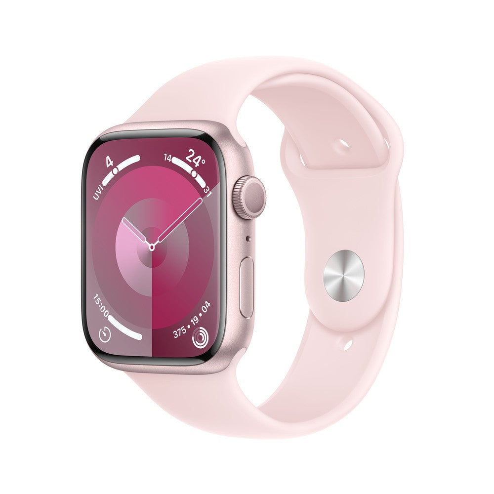 Apple Watch Series 9 GPS 45MM Pink Aluminium Case with Light Pink Sport