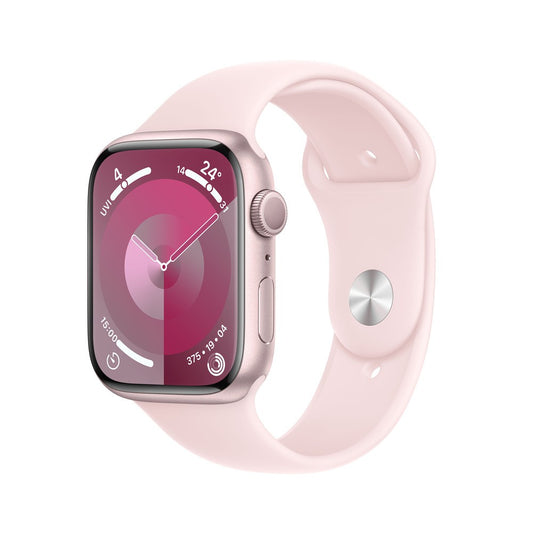 Apple Watch Series 9 GPS 45MM Pink Aluminium Case with Light Pink Sport