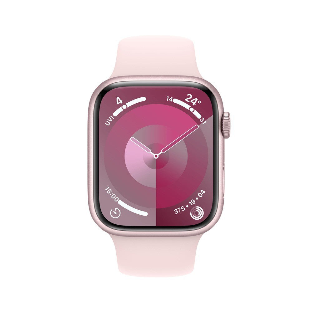 Apple Watch Series 9 GPS 45MM Pink Aluminium Case with Light Pink Sport