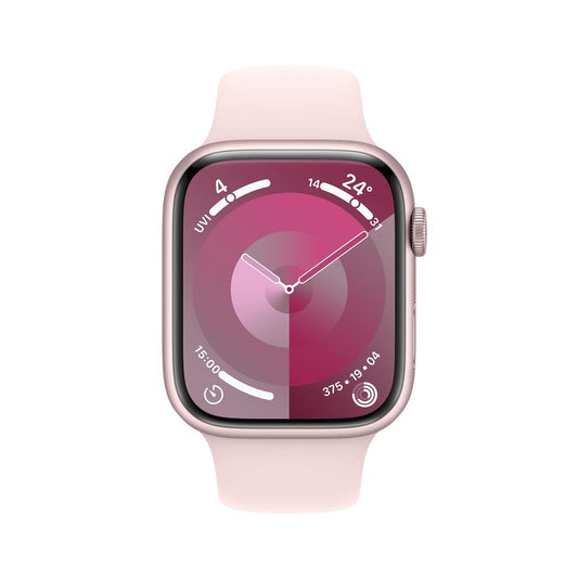 Apple Watch Series 9 GPS 45MM Pink Aluminium Case with Light Pink Sport