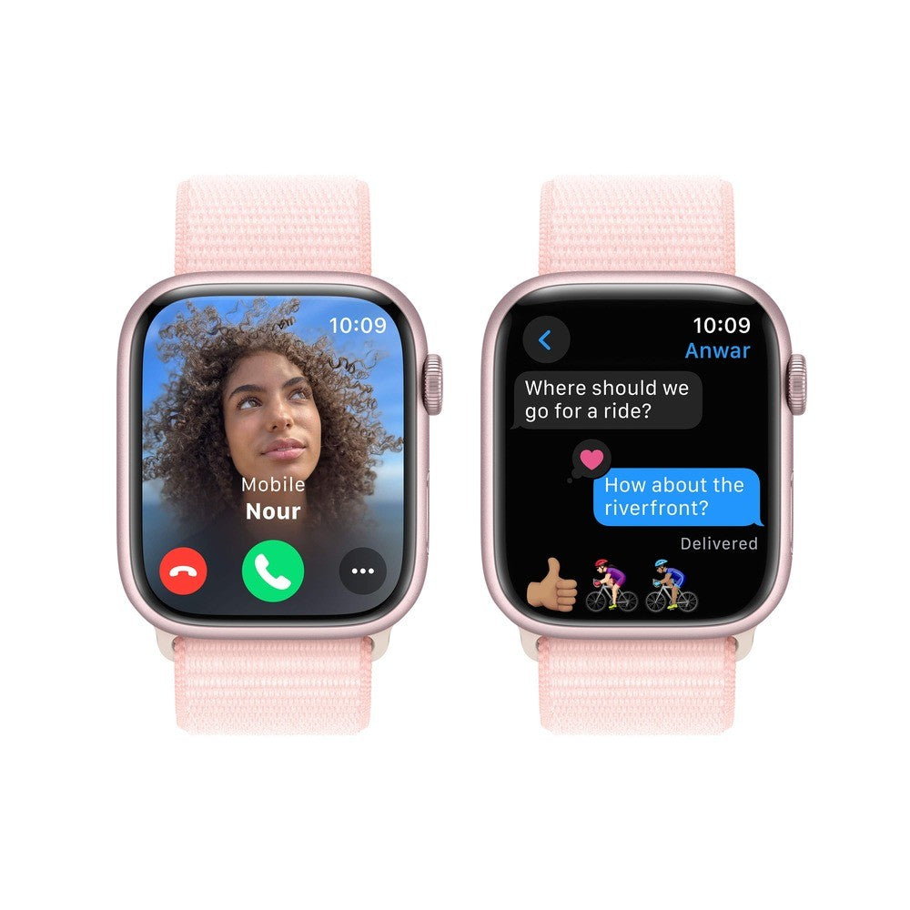 Apple Watch Series 9 GPS 45MM Pink Aluminium Case with Light Pink Sport