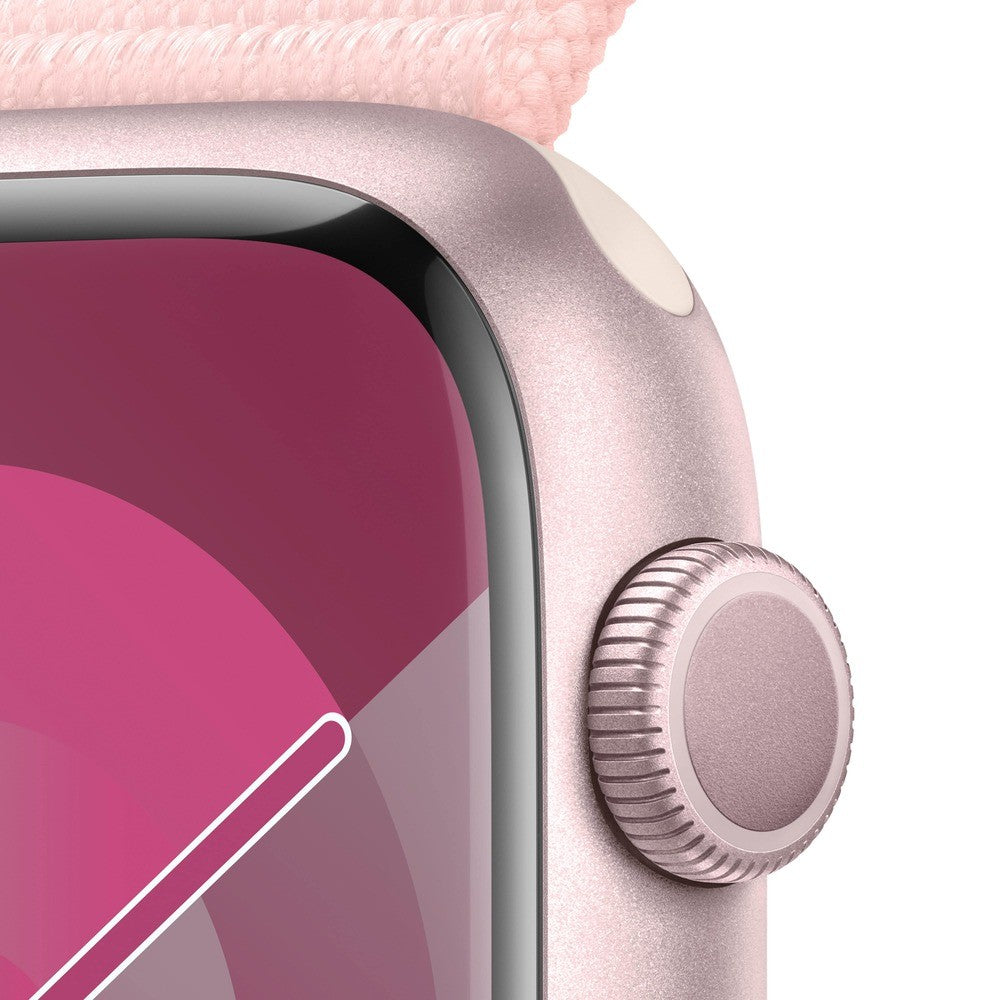 Apple Watch Series 9 GPS 45MM Pink Aluminium Case with Light Pink Sport