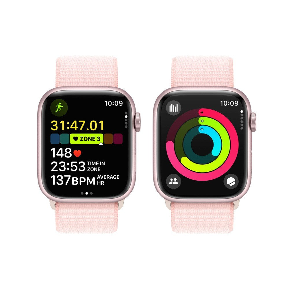 Apple Watch Series 9 GPS 45MM Pink Aluminium Case with Light Pink Sport