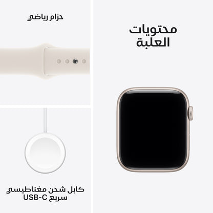 Apple Watch SE 3 GPS 40mm Starlight Aluminium Case with Starlight Sport Band
