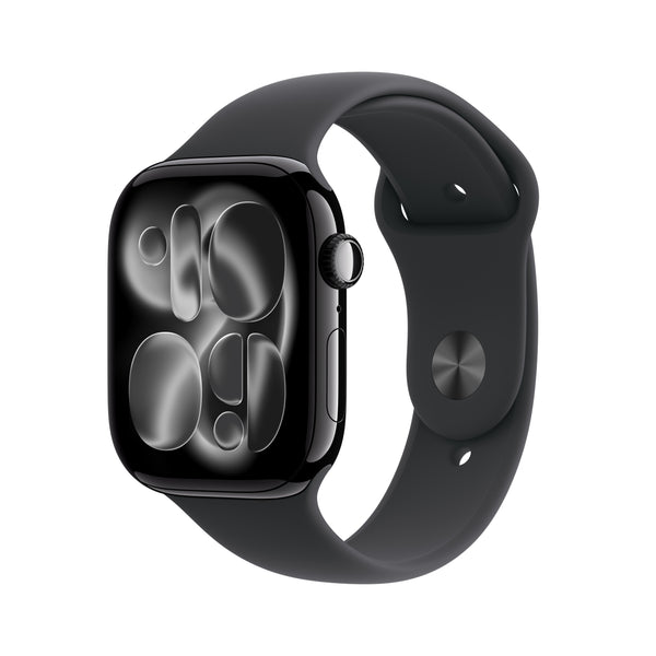 Apple Watch Series 11 GPS 46mm Jet Black Aluminium Case with Black Sport Band
