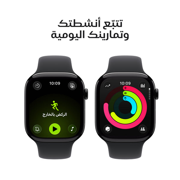 Apple Watch Series 11 GPS 46mm Jet Black Aluminium Case with Black Sport Band